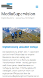 Mobile Screenshot of mediasupervision.de